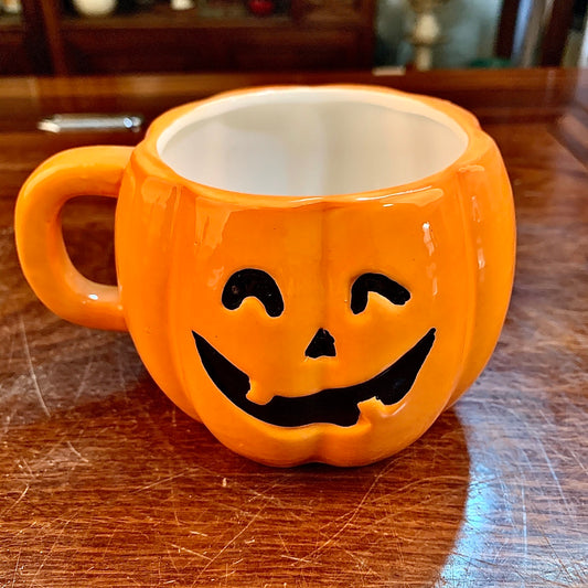 Ceramic Halloween Pumpkin Mug Set